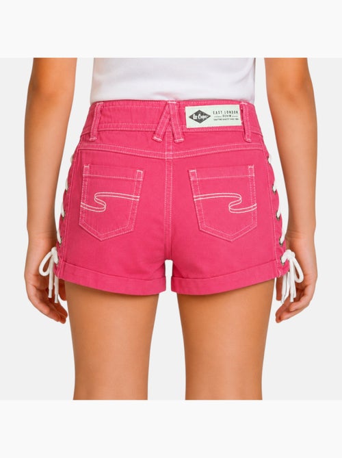 Lee Cooper - Short en jeans fille avec decor tressé - Kiabi