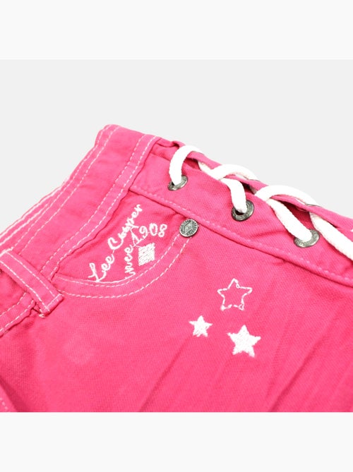 Lee Cooper - Short en jeans fille avec decor tressé - Kiabi