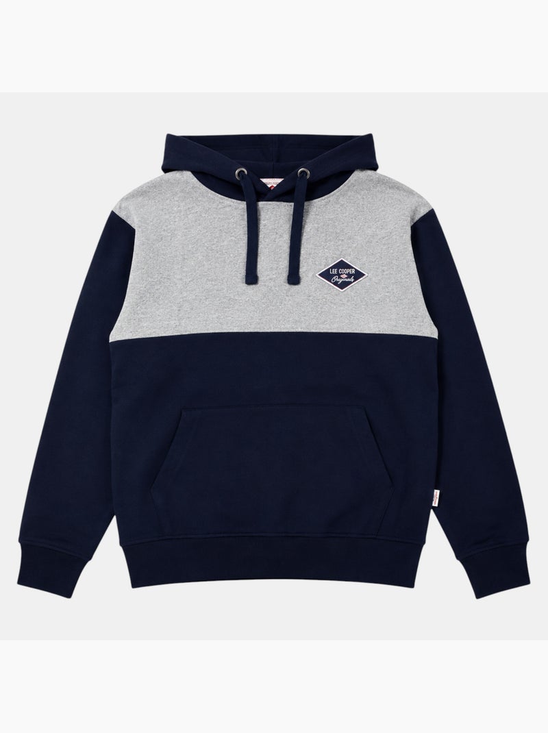 Lee cooper - sweat à capuche 2 couleurs homme Bleu marine - Kiabi