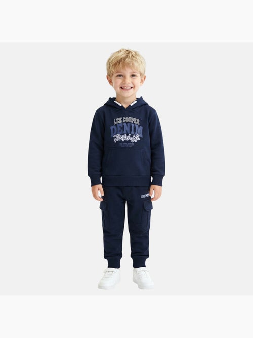 Lee Cooper - Sweat à capuche et pantalon de jogging avec imprimé - Kiabi