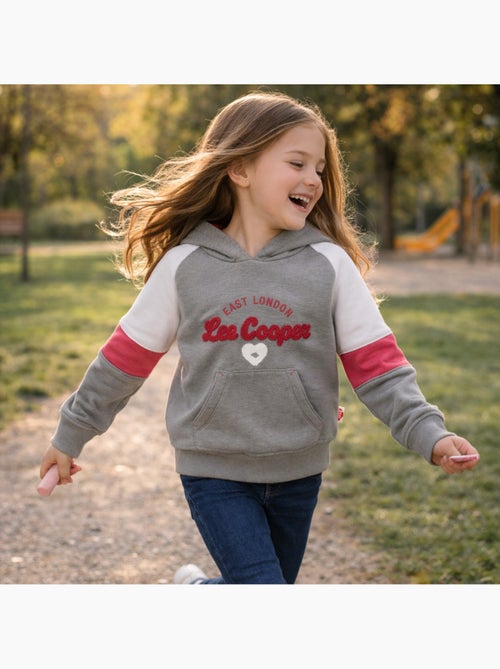Lee Cooper - Sweat à capuche fille imprimé - Kiabi