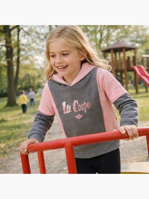 Lee Cooper - Sweat à capuche fille imprimé - Kiabi