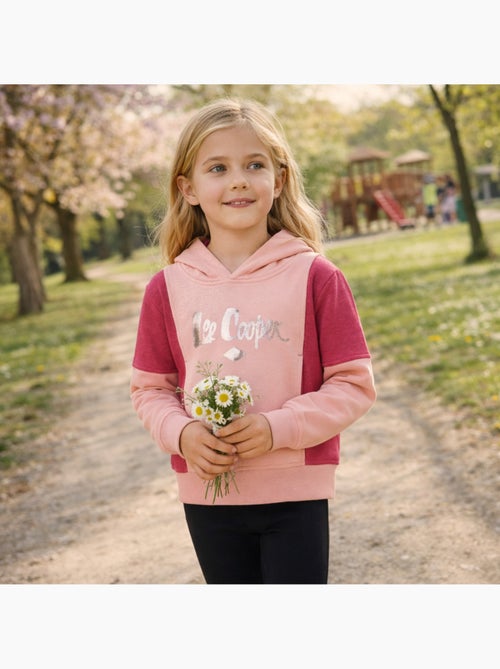 Lee Cooper - Sweat à capuche fille imprimé - Kiabi Lee Cooper - Sweat à capuche fille imprimé - Kiabi