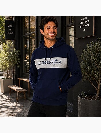 Lee cooper - sweat à capuche homme