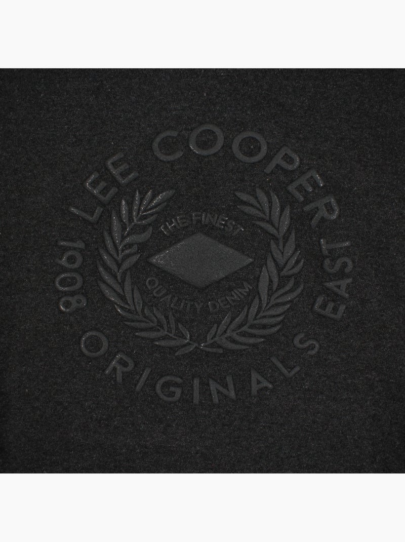 Lee cooper - sweat à capuche homme gris anthracite - Kiabi