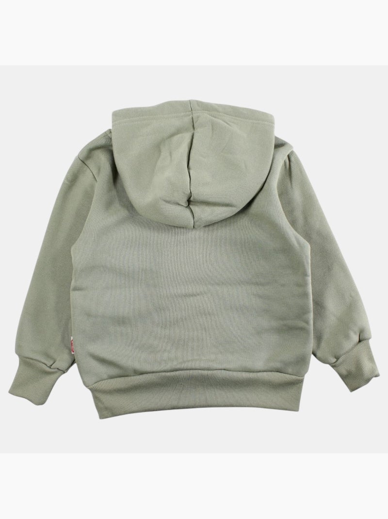 Lee cooper - sweat à capuche imprimé, manches longues Kaki - Kiabi