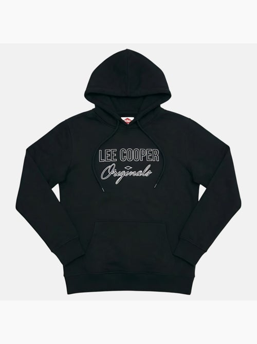 Lee cooper - sweat à capuche imprimé, manches longues, poche kangourou et finitions bord-côte - Kiabi