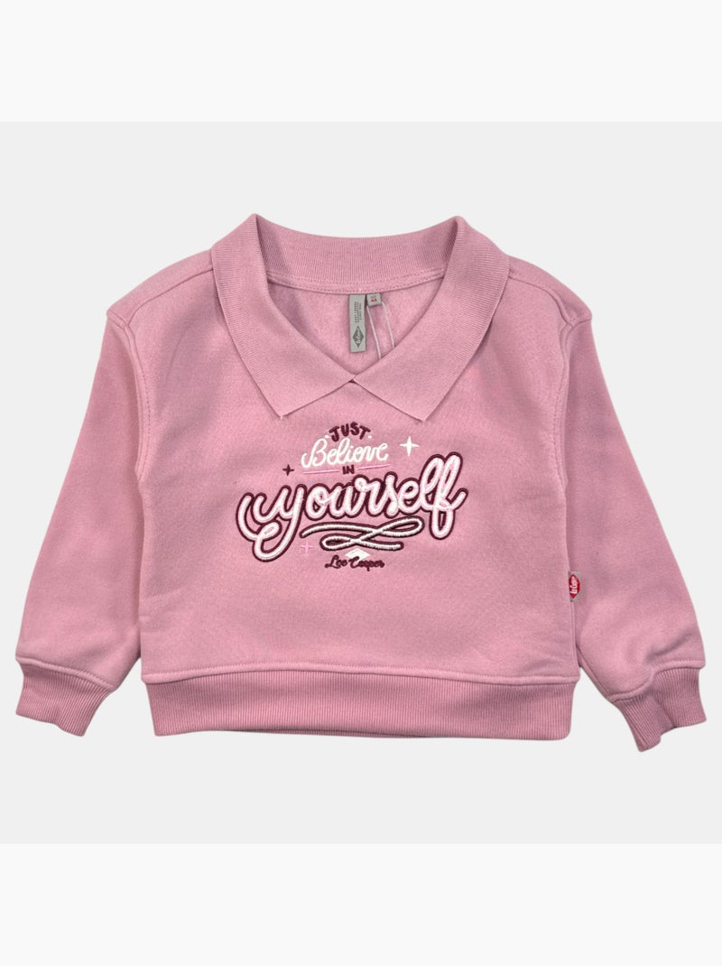 Lee Cooper - Sweat fille imprimé Rose - Kiabi