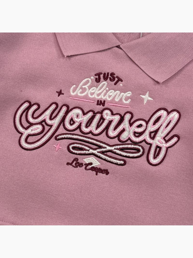 Lee Cooper - Sweater meisje bedrukt Roze - Kiabi