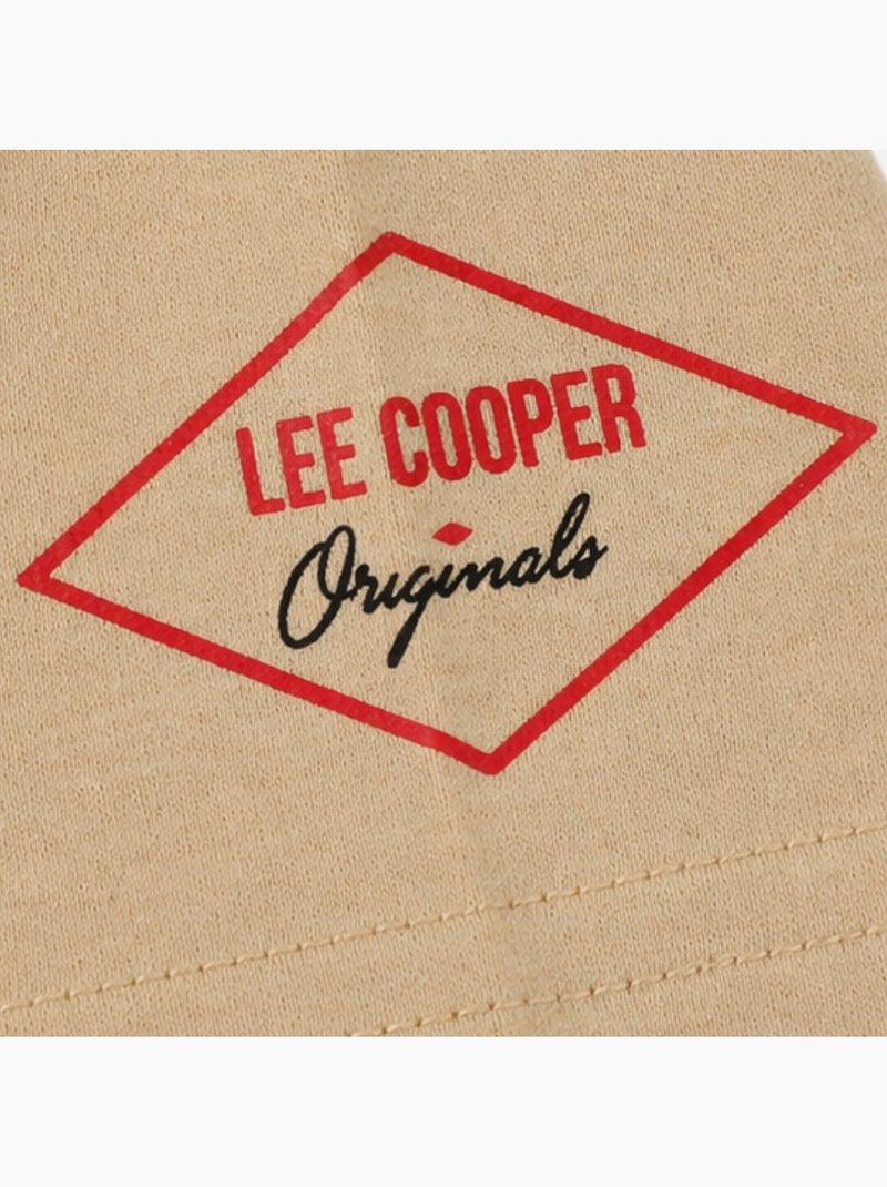 Lee Cooper - T-shirt avec avec ?criture homme Beige - Kiabi