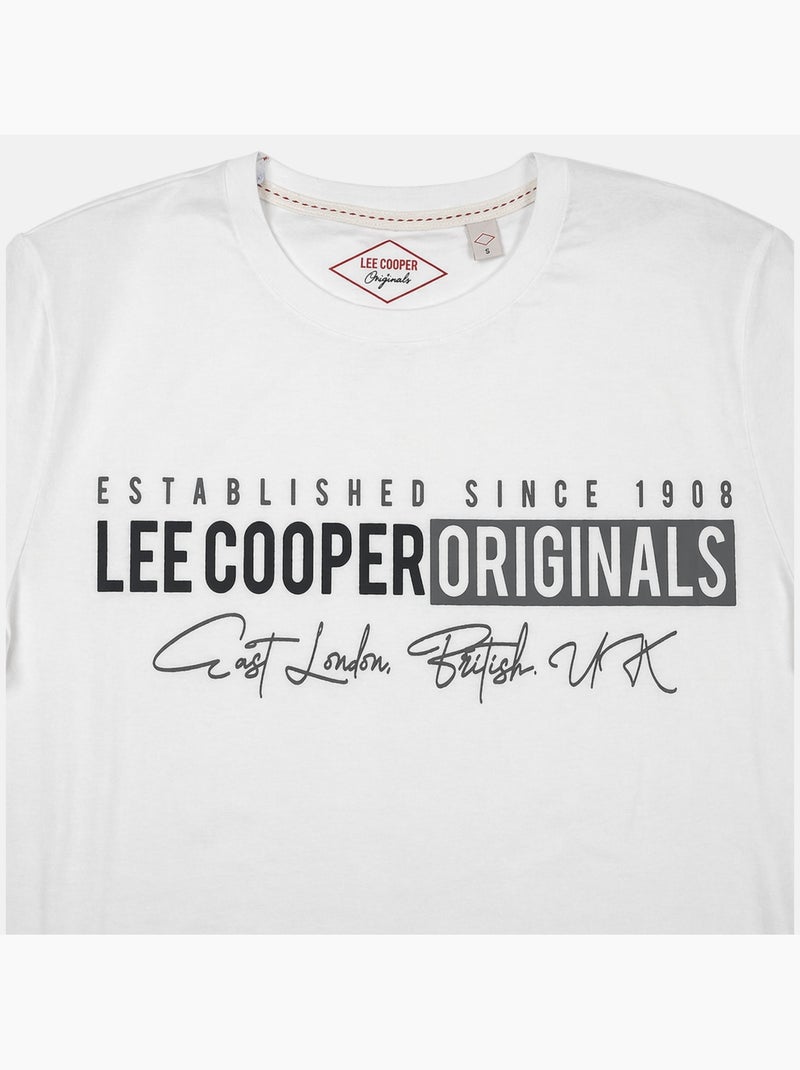 Lee Cooper - T-shirt avec avec Design homme Blanc - Kiabi