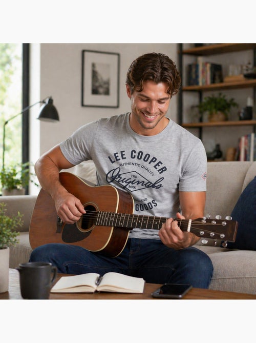 Lee Cooper - T-shirt avec avec écriture homme - Kiabi Lee Cooper - T-shirt avec avec écriture homme - Kiabi