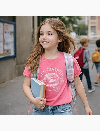 Lee Cooper - T shirt fille manches courtes