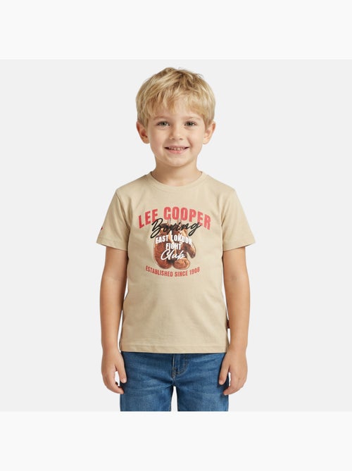 Lee Cooper - T shirt garçon manches courtes imprimé - Kiabi