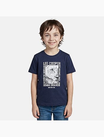 Lee Cooper - T shirt garçon manches courtes imprimé