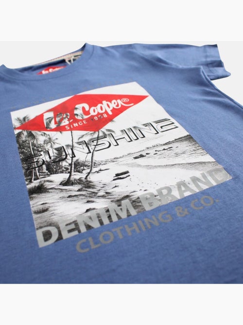 Lee Cooper - T shirt garçon manches courtes imprimé - Kiabi