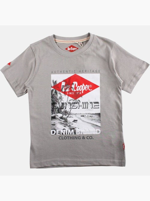 Lee Cooper - T shirt garçon manches courtes imprimé - Kiabi
