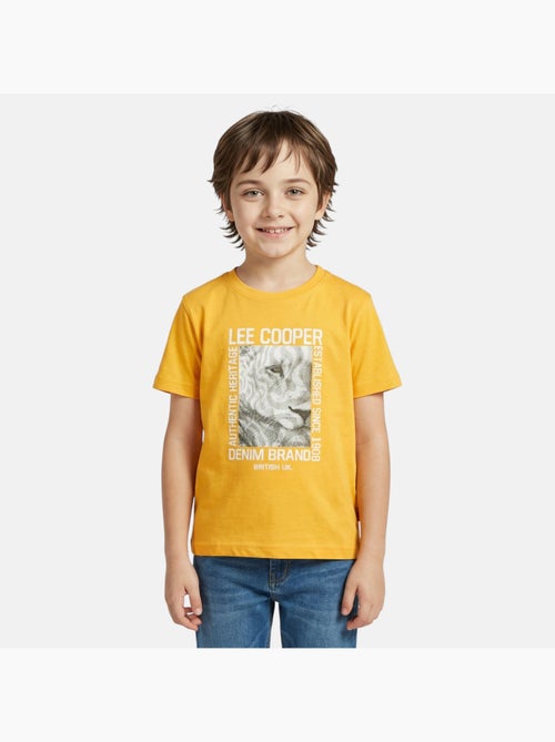 Lee Cooper - T shirt garçon manches courtes imprimé - Kiabi