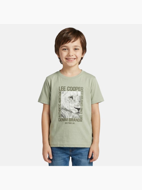 Lee Cooper - T shirt garçon manches courtes imprimé - Kiabi