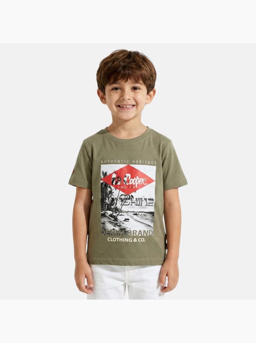 Lee Cooper - T shirt garçon manches courtes imprimé - Kiabi