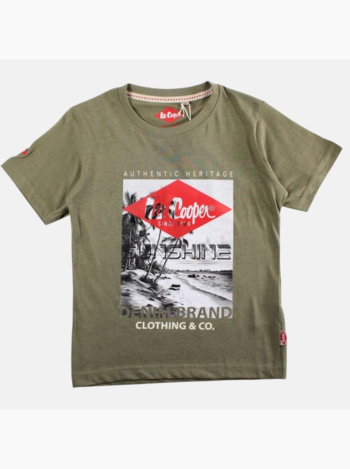 Lee Cooper - T shirt garçon manches courtes imprimé - Kiabi