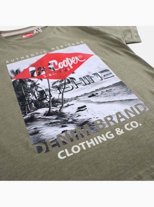 Lee Cooper - T shirt garçon manches courtes imprimé - Kiabi