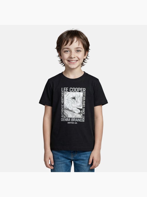 Lee Cooper - T shirt garçon manches courtes imprimé - Kiabi