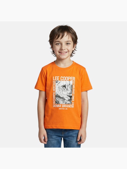 Lee Cooper - T shirt garçon manches courtes imprimé - Kiabi