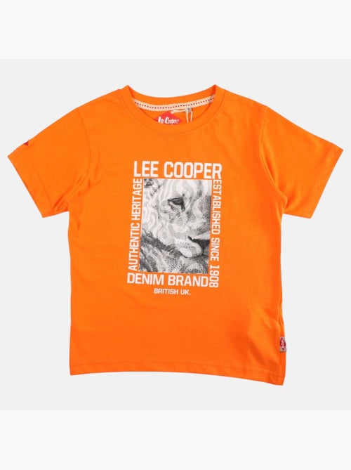 Lee Cooper - T shirt garçon manches courtes imprimé - Kiabi