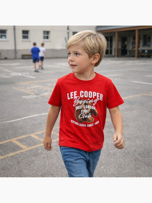 Lee Cooper - T shirt garçon manches courtes imprimé - Kiabi