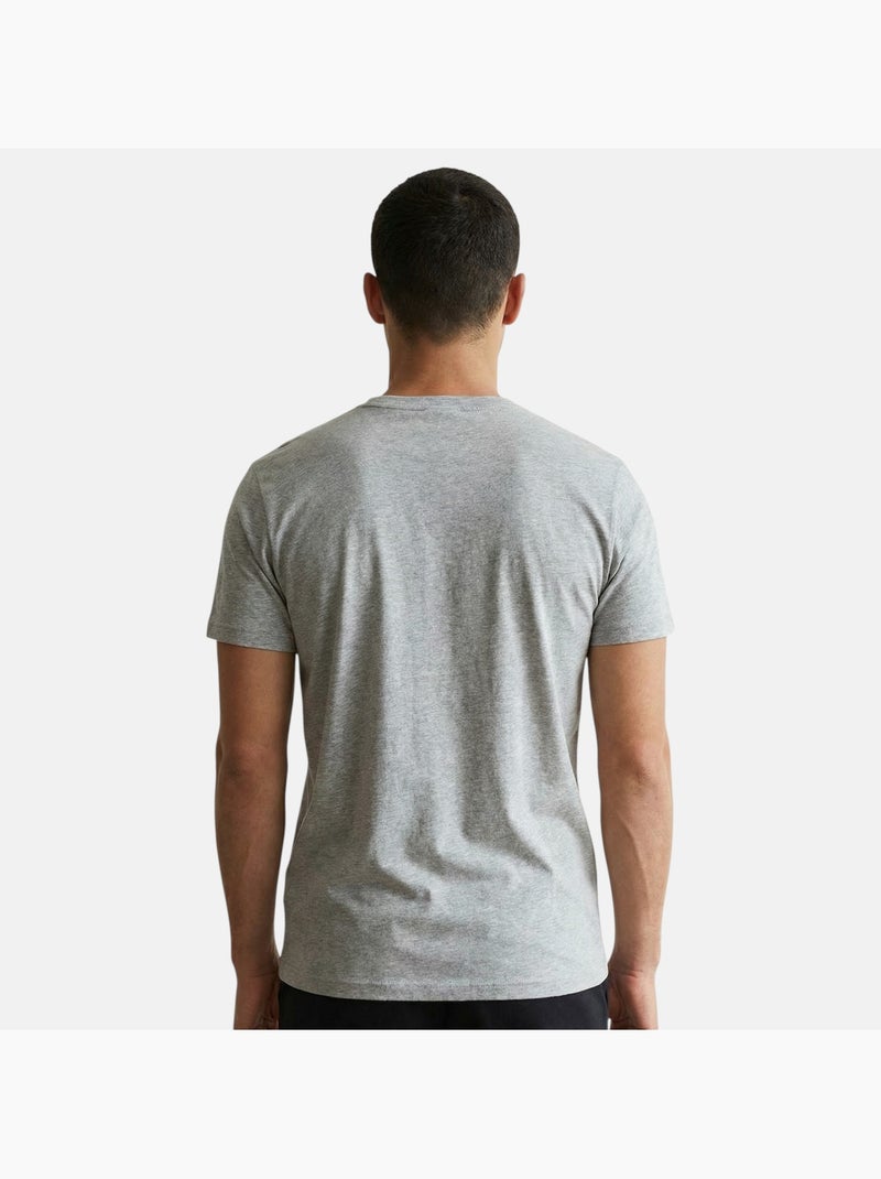 Lee Cooper - T-shirt korte mouwen  heren Grijs - Kiabi