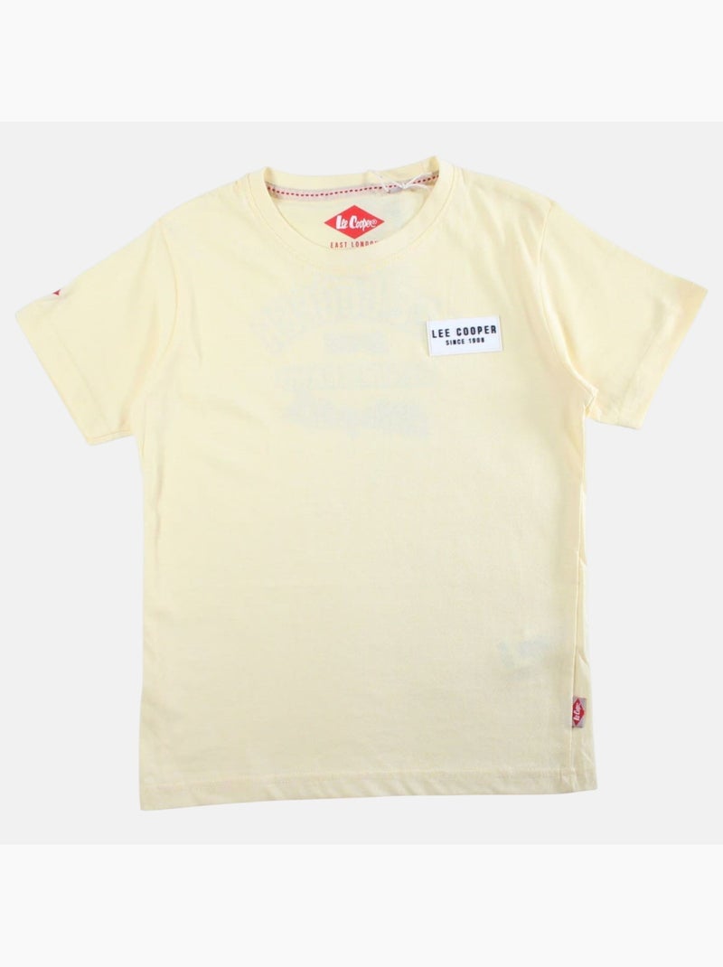 Lee Cooper - T-shirt korte mouwen  jongen Beige - Kiabi