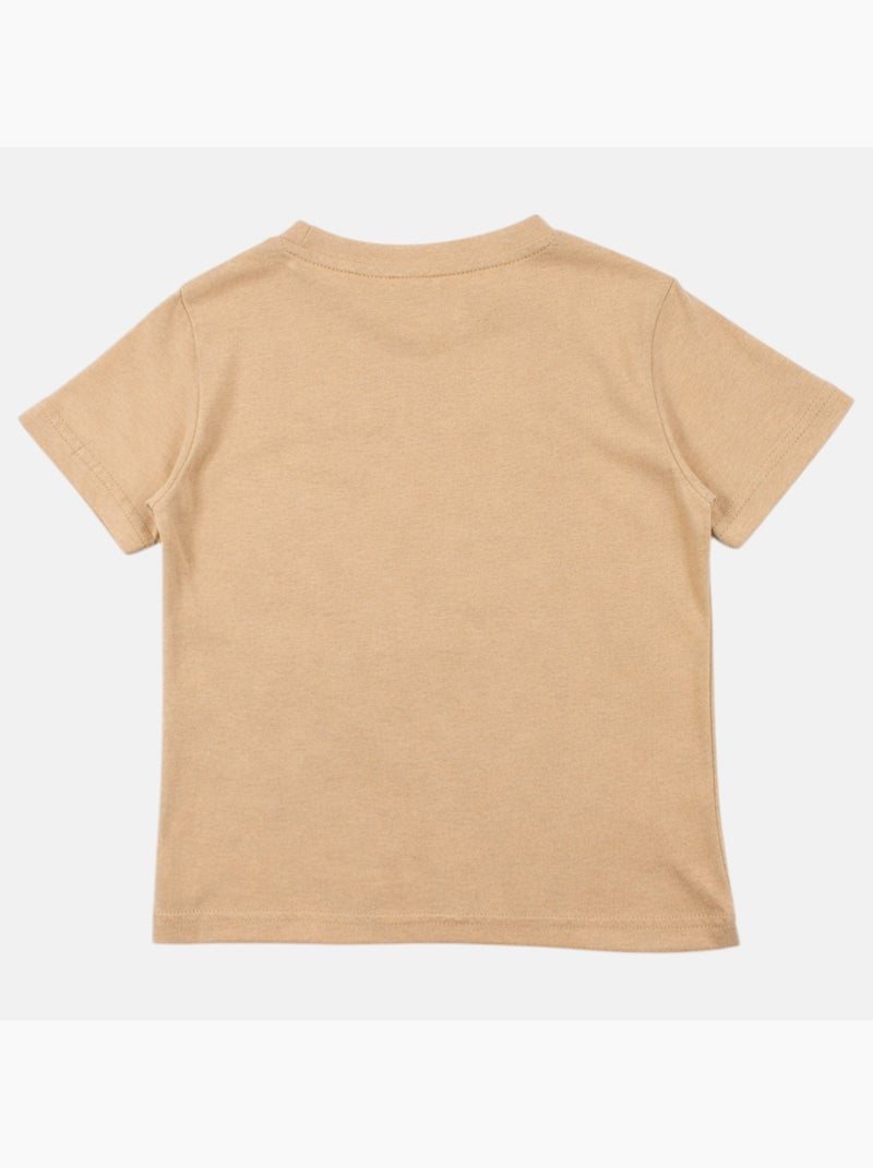 Lee Cooper - T-shirt korte mouwen  jongen Beige - Kiabi