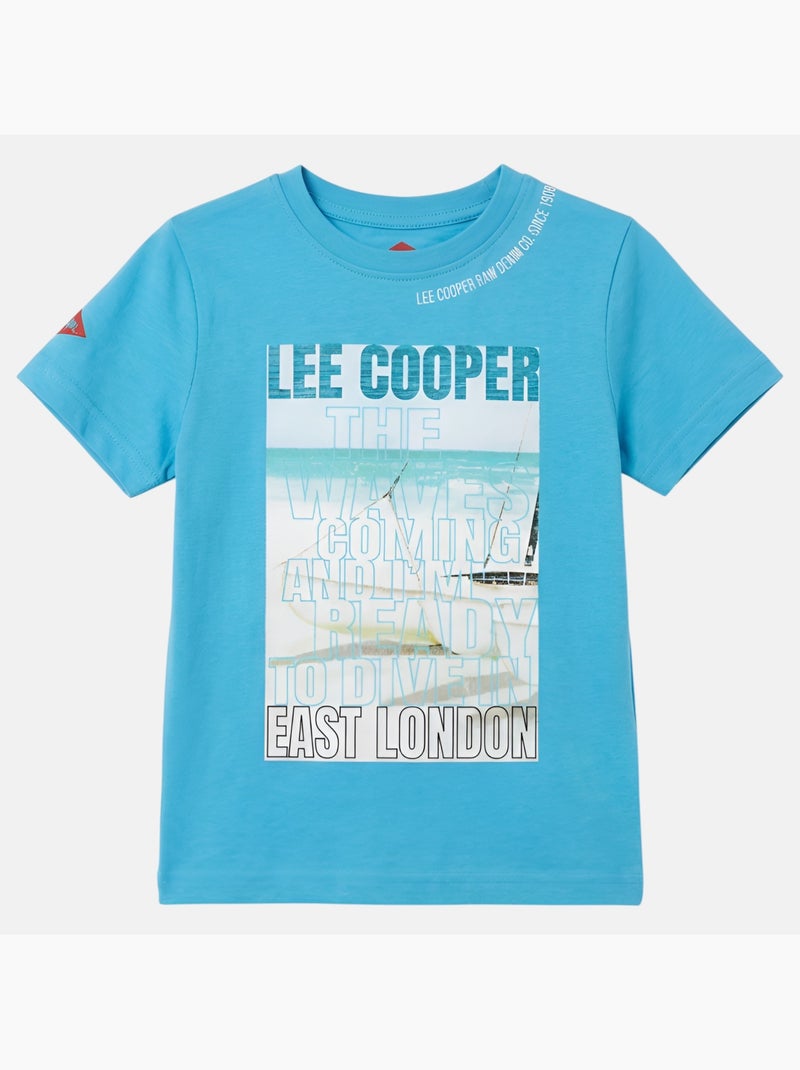 Lee Cooper - T-shirt korte mouwen  jongen Blauw - Kiabi