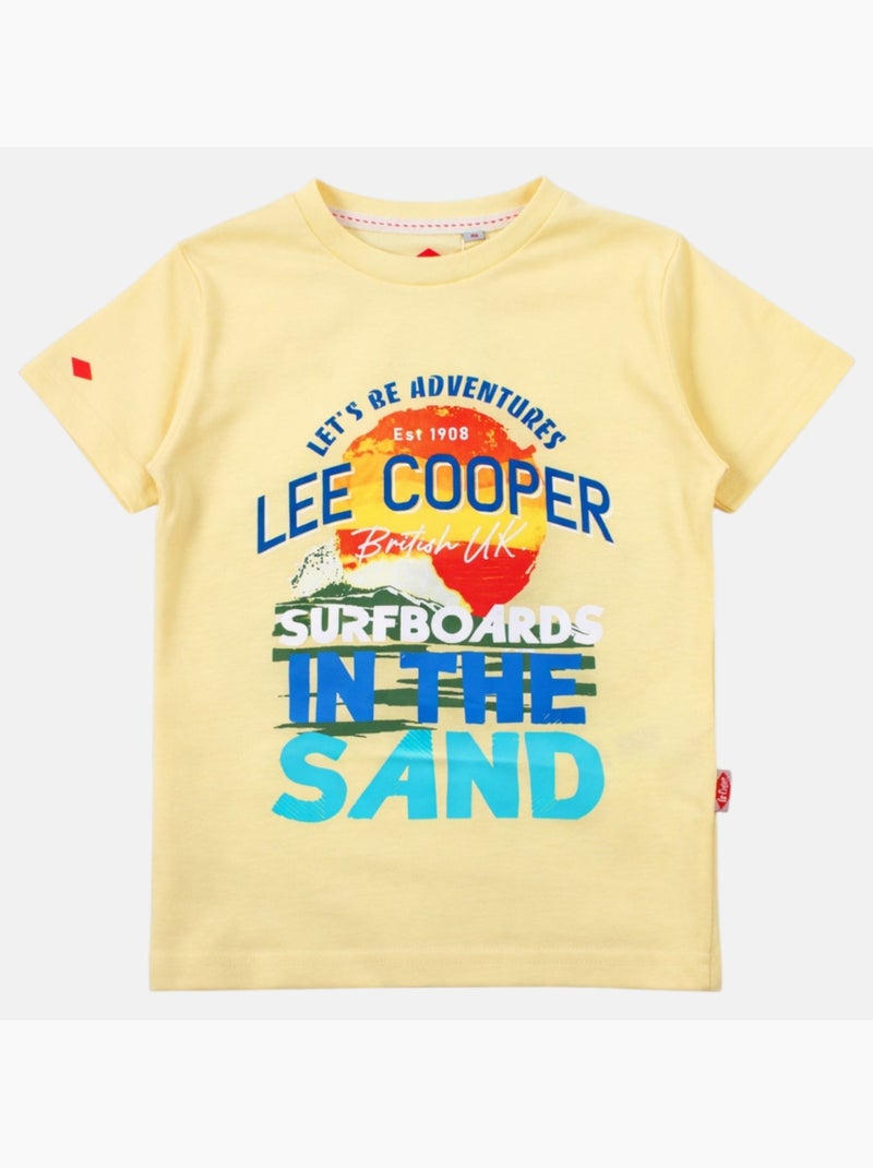 Lee Cooper - T-shirt korte mouwen  jongen Geel - Kiabi