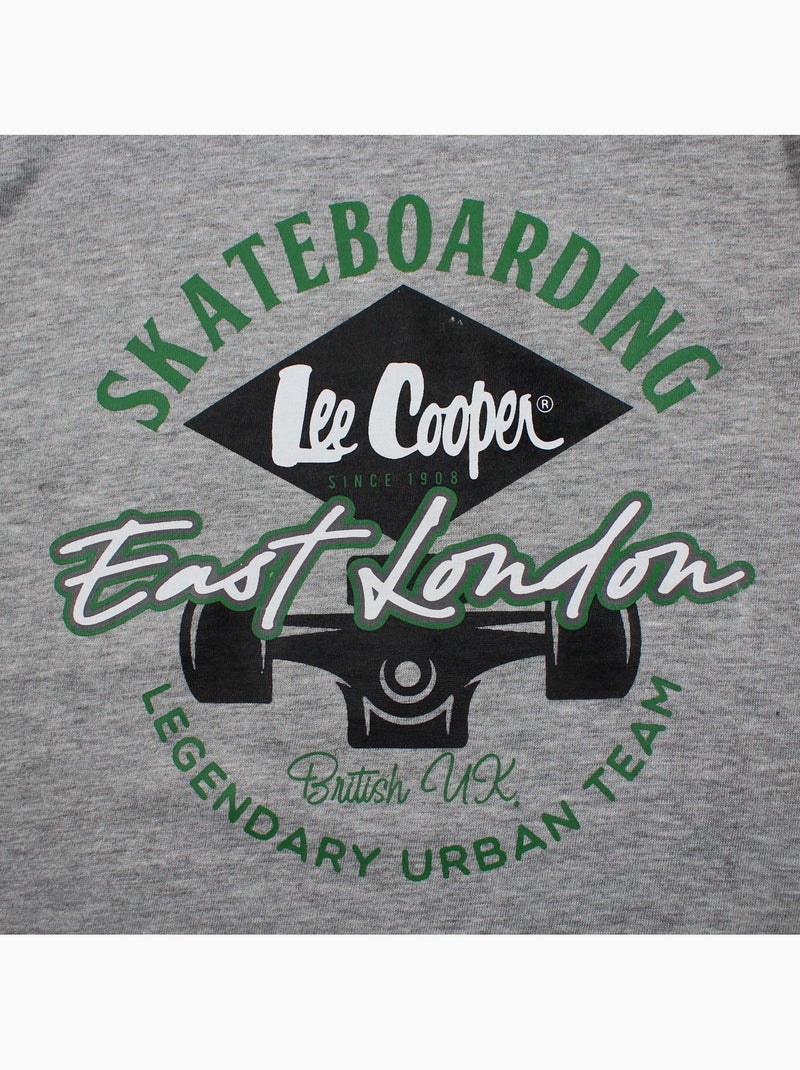 Lee Cooper - T-shirt korte mouwen  jongen Grijs - Kiabi