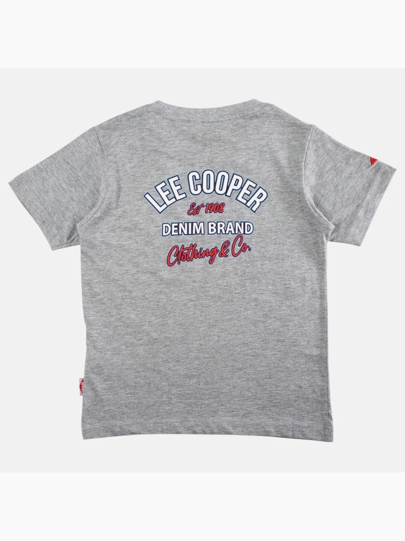 Lee Cooper - T-shirt korte mouwen  jongen Grijs - Kiabi