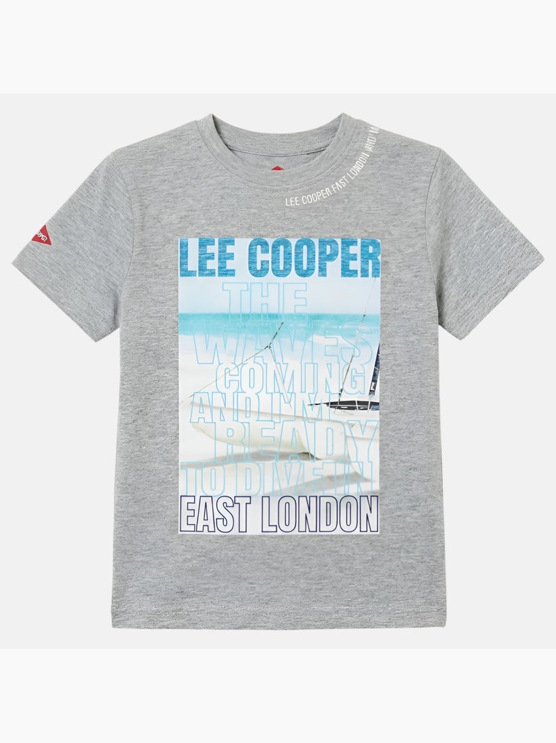 Lee Cooper - T-shirt korte mouwen  jongen Grijs - Kiabi