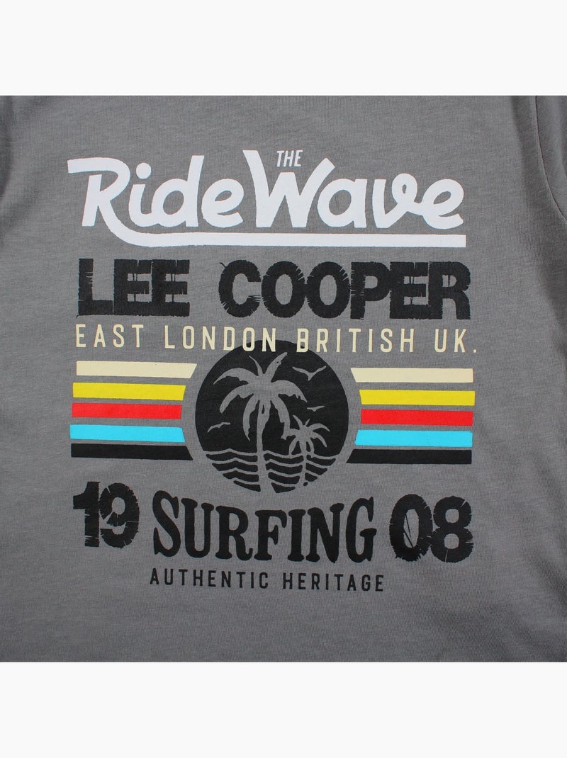 Lee Cooper - T-shirt korte mouwen  jongen Grijs - Kiabi