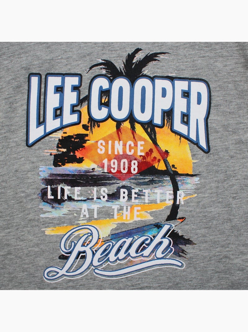 Lee Cooper - T-shirt korte mouwen  jongen Grijs - Kiabi