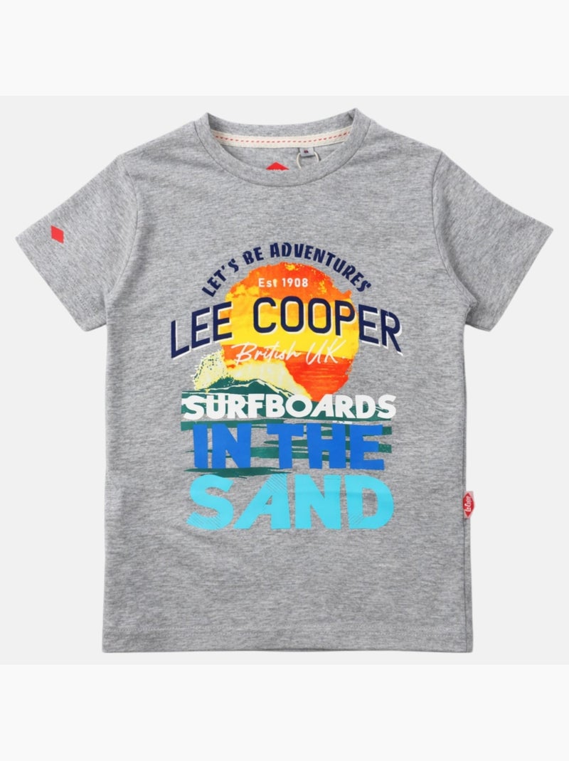 Lee Cooper - T-shirt korte mouwen  jongen Grijs - Kiabi