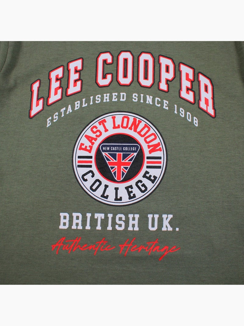 Lee Cooper - T-shirt korte mouwen  jongen Kaki - Kiabi