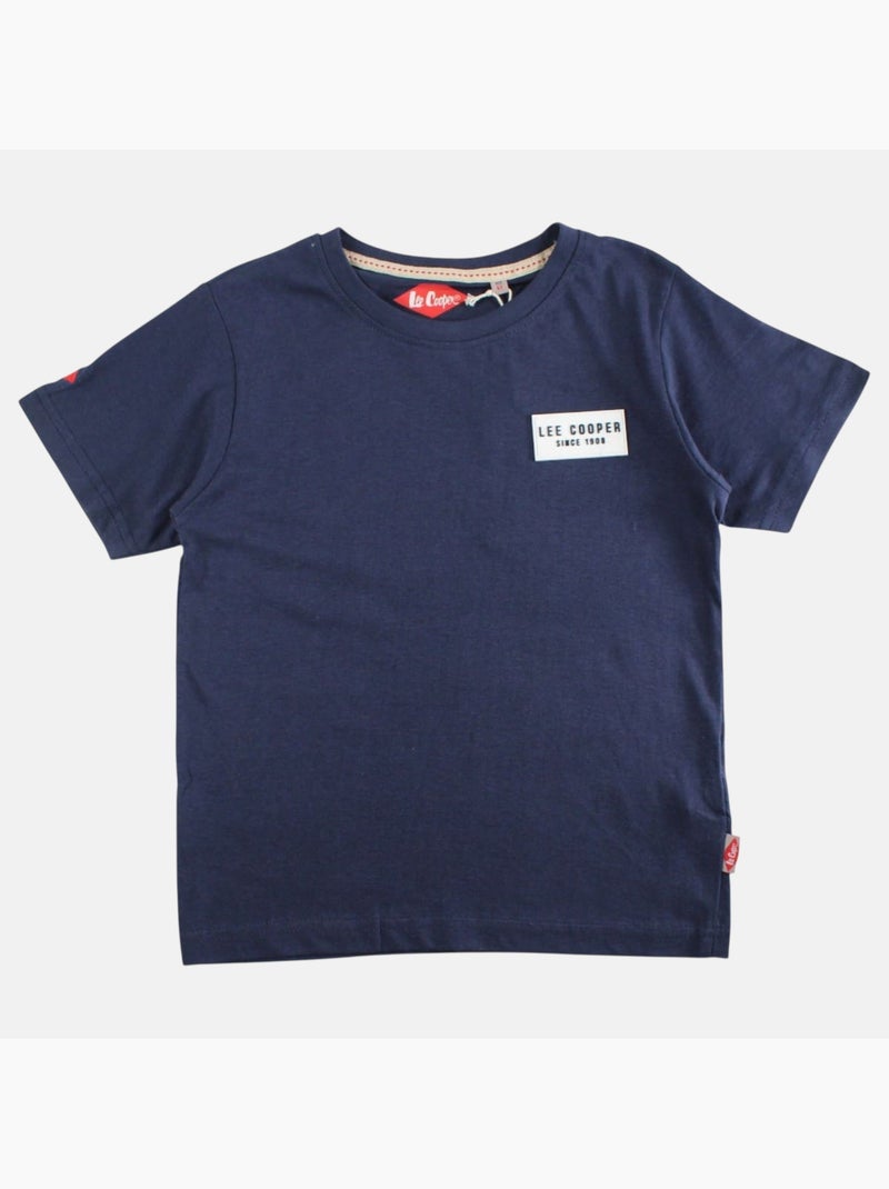 Lee Cooper - T-shirt korte mouwen  jongen Marineblauw - Kiabi