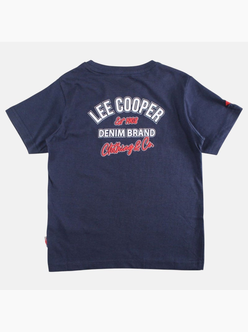 Lee Cooper - T-shirt korte mouwen  jongen Marineblauw - Kiabi