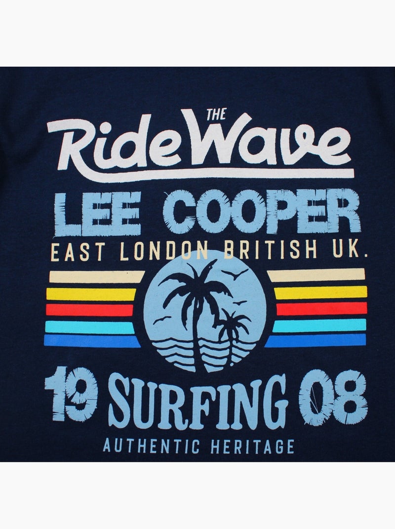 Lee Cooper - T-shirt korte mouwen  jongen Marineblauw - Kiabi