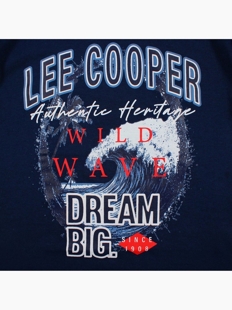 Lee Cooper - T-shirt korte mouwen  jongen Marineblauw - Kiabi