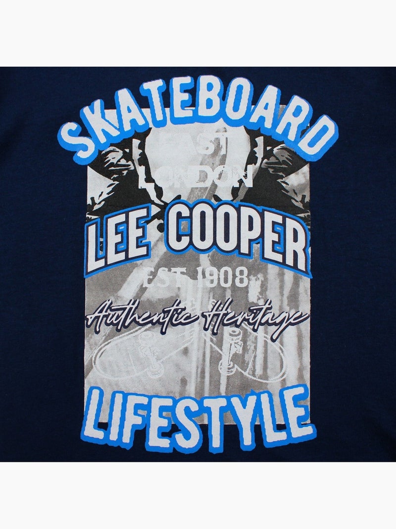 Lee Cooper - T-shirt korte mouwen  jongen Marineblauw - Kiabi