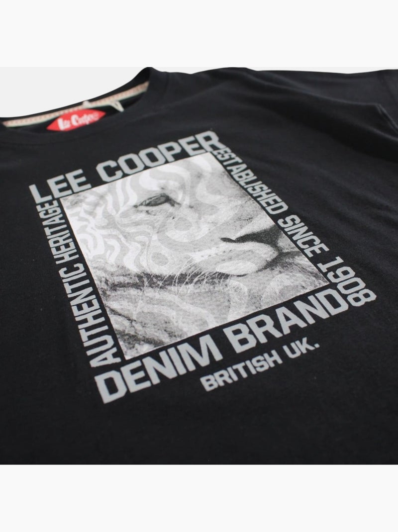 Lee Cooper - T-shirt korte mouwen  jongen Zwart - Kiabi