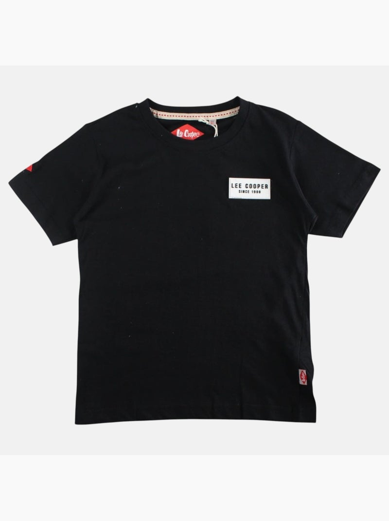 Lee Cooper - T-shirt korte mouwen  jongen Zwart - Kiabi