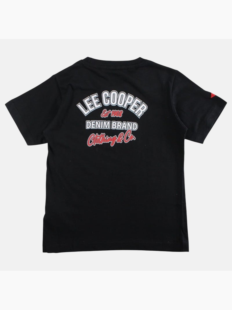 Lee Cooper - T-shirt korte mouwen  jongen Zwart - Kiabi